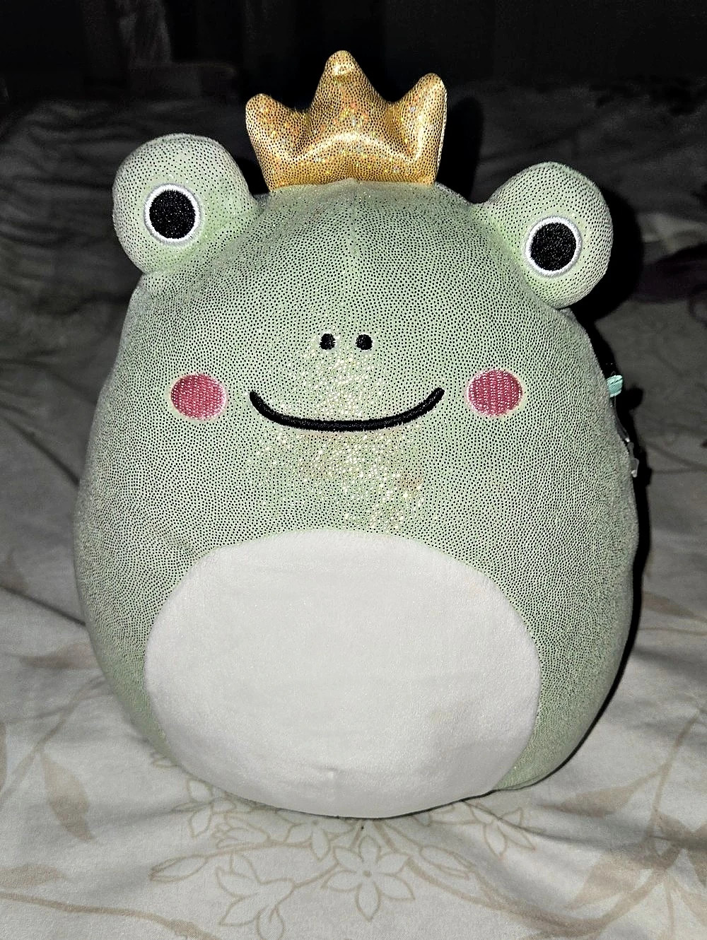 Squishmallows Fenra the Frog Prince Frog Plush with Crown
